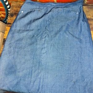 Pendleton Blue Knee Length Skirt Size 12